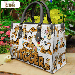 tigger handbag,tigger leather bag,tigger disney handbag,cute disney character bag,disney crossbody bag,tigger leather ha