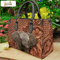 Vintage Elephant Handbag,Elephant Handbag,Elephant Leather Bag,Women Leather Handbag,Crossbody Bag,Personalized Leather bag,Shoulder Handbag 3.jpg