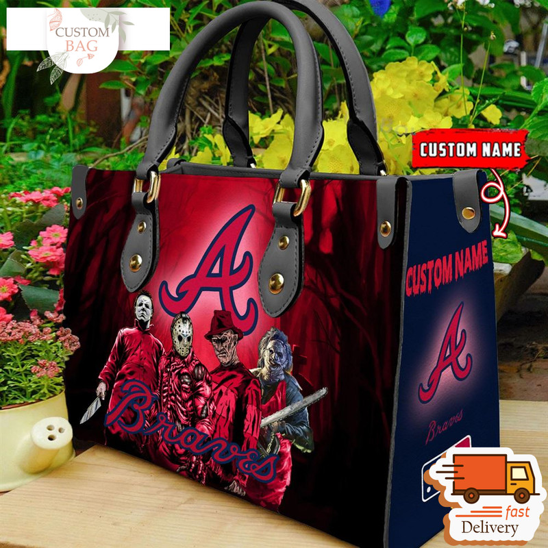 Atlanta Braves MLB Halloween Women Leather Hand Bag.jpg