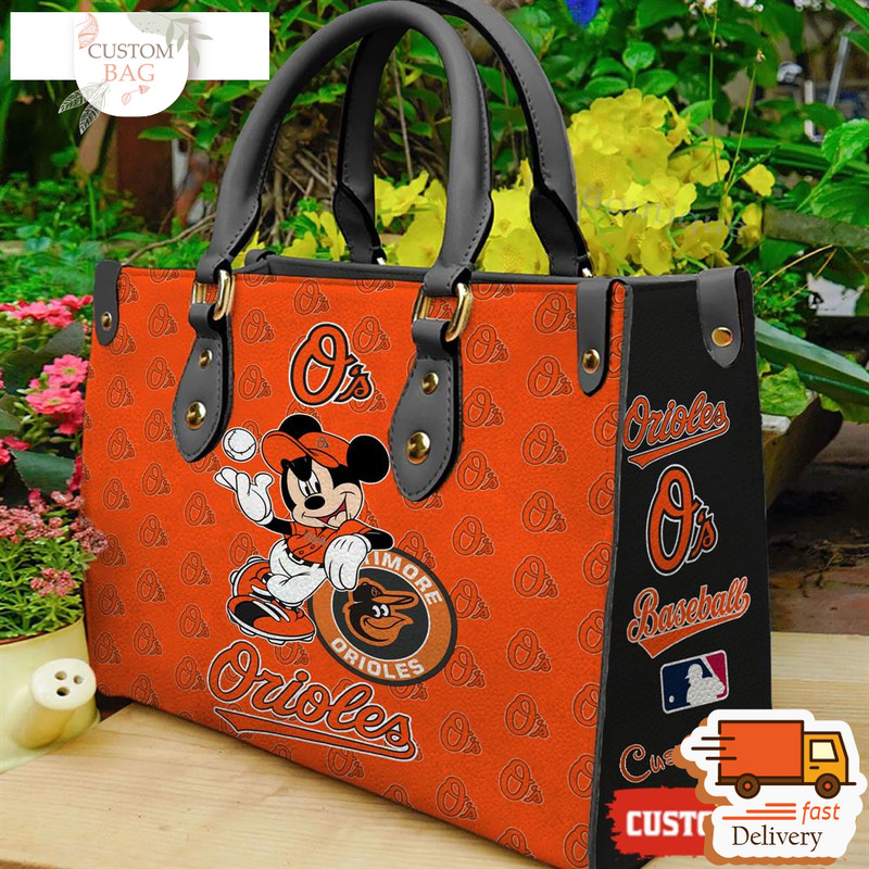 Baltimore Orioles Mickey Women Leather Hand Bag.jpg