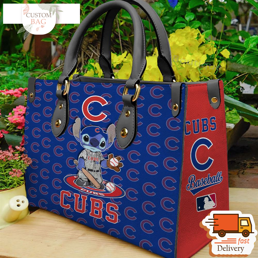 Chicago Cubs Stitch Women Leather Hand Bag.jpg