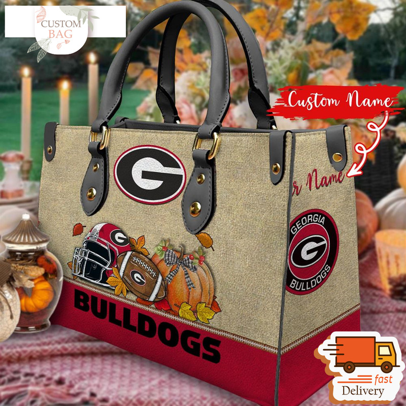 NCAA Georgia Bulldogs Autumn Women Leather Bag.jpg