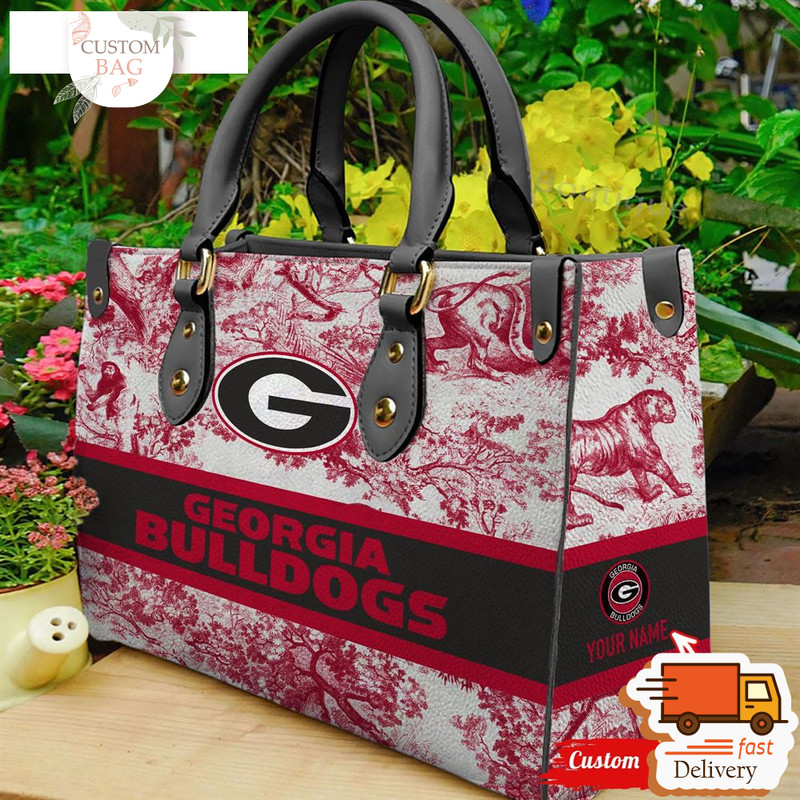 NCAA Georgia Bulldogs Women Leather Hand Bag.jpg