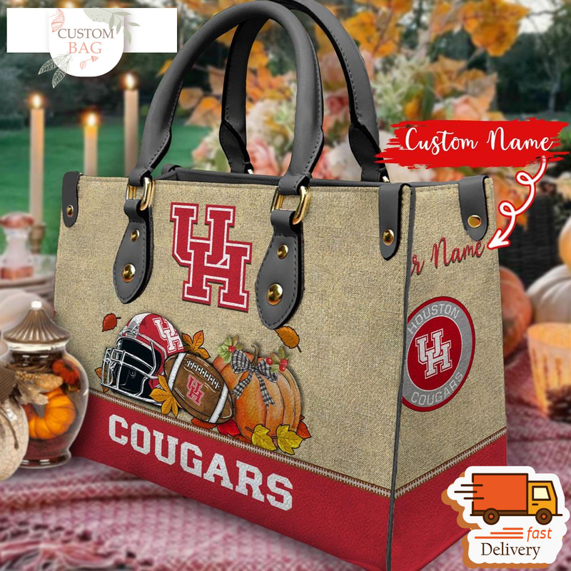 NCAA Houston Cougars Autumn Women Leather Bag.jpg