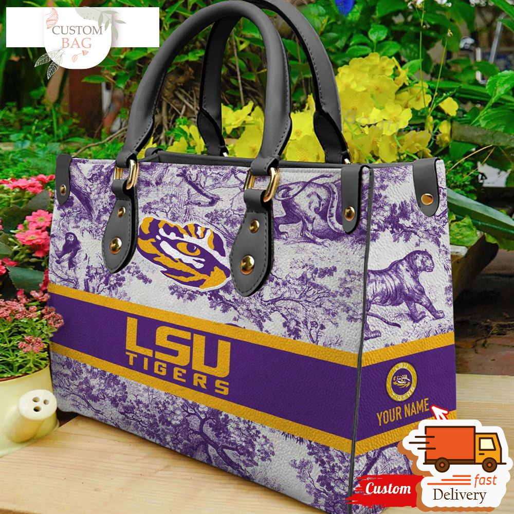 NCAA LSU Tigers Women Leather Hand Bag.jpg