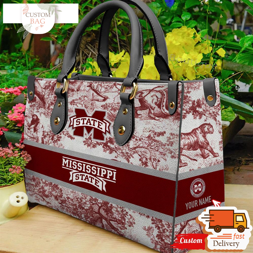 NCAA Mississippi State Bulldogs Women Leather Hand Bag.jpg