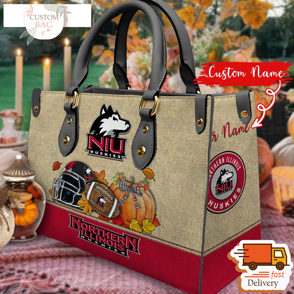 NCAA Northern Illinois Huskies Autumn Women Leather Bag.jpg