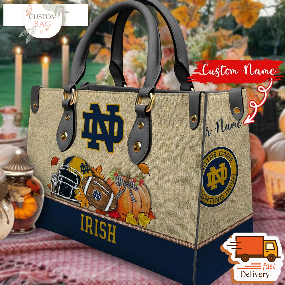 NCAA Notre Dame Fighting Irish Autumn Women Leather Bag.jpg