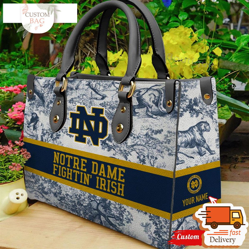 NCAA Notre Dame Fighting Irish Women Leather Hand Bag.jpg