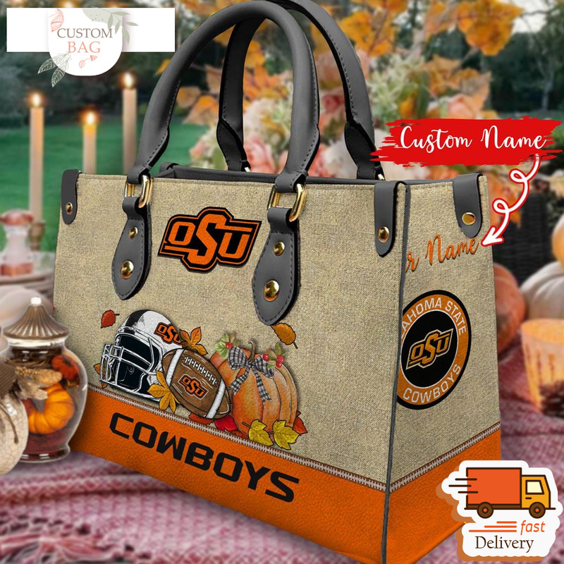 NCAA Oklahoma State Cowboys Autumn Women Leather Bag.jpg