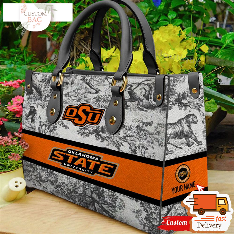 NCAA Oklahoma State Cowboys Women Leather Hand Bag.jpg