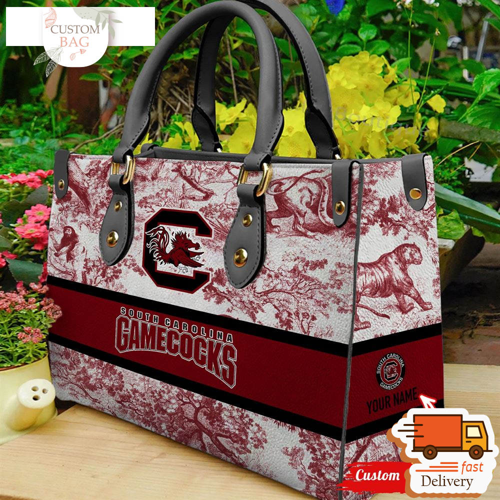 NCAA South Carolina Gamecocks Women Leather Hand Bag.jpg