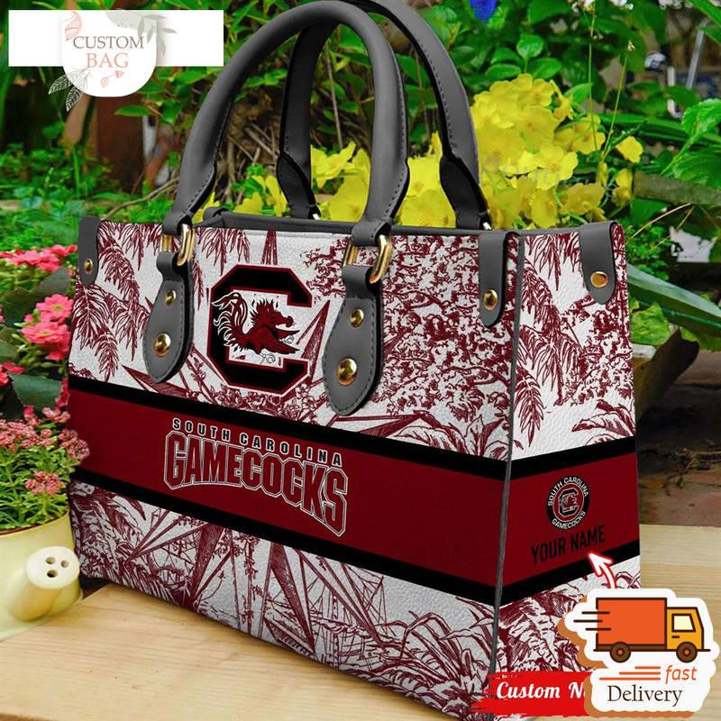 NCAA South Carolina Gamecocks Women Leather HandBag.jpg