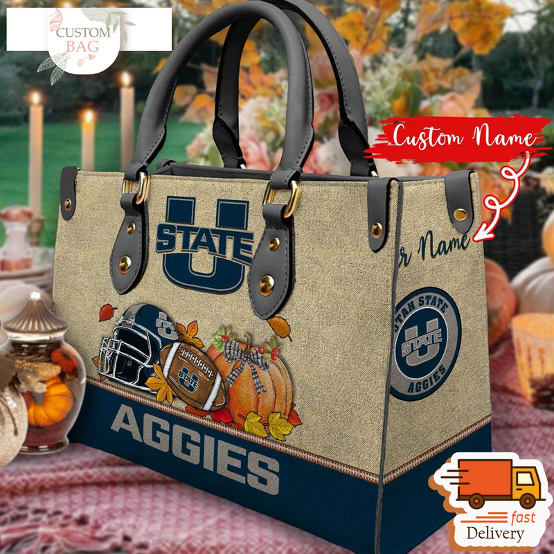 NCAA Utah State Aggies Autumn Women Leather Bag.jpg