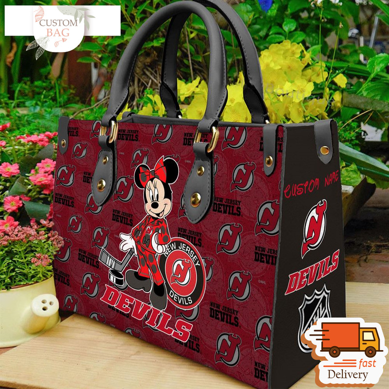 New Jersey Devils NHL Minnie Women Leather Hand Bag.jpg