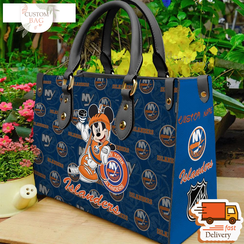 New York Islanders NHL Mickey Women Leather Hand Bag.jpg