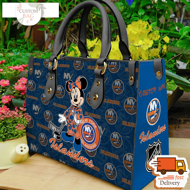 New York Islanders NHL Minnie Women Leather Hand Bag.jpg