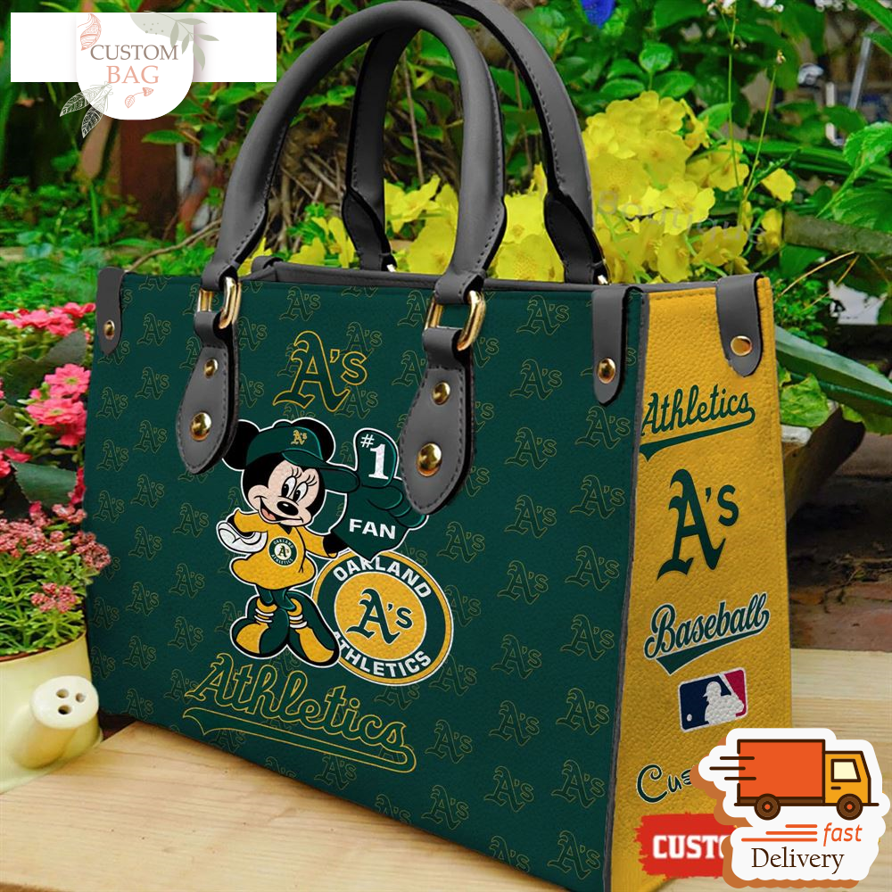 Oakland Athletics Minnie Women Leather Hand Bag.jpg