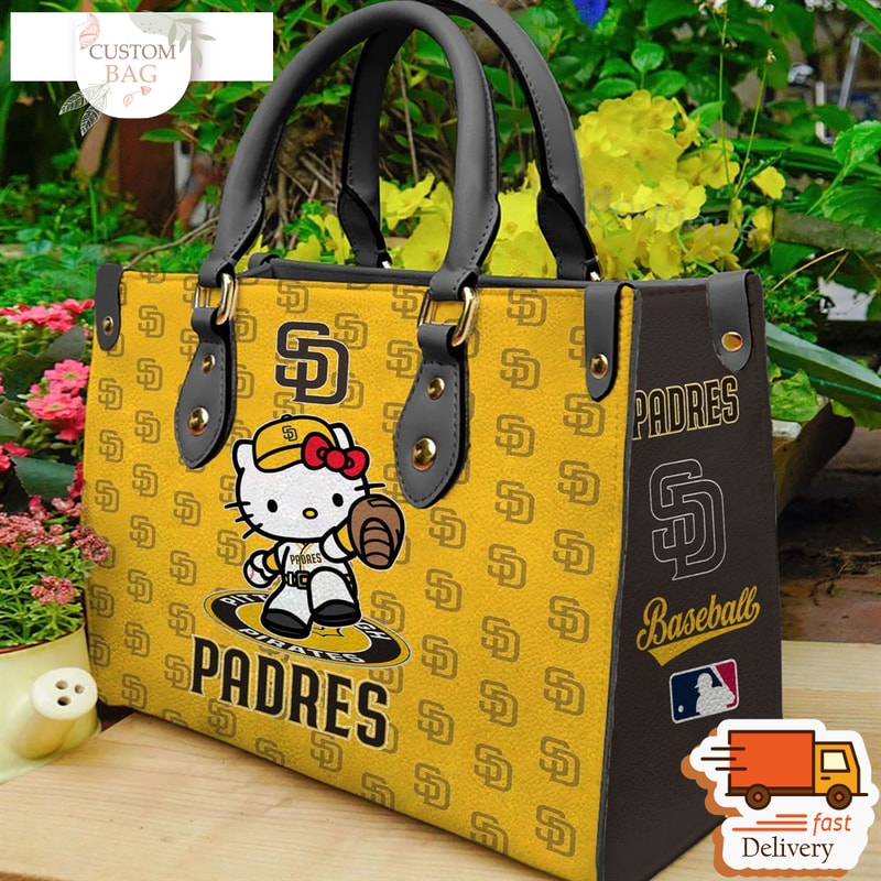 San Diego Padres Kitty Women Leather Hand Bag.jpg