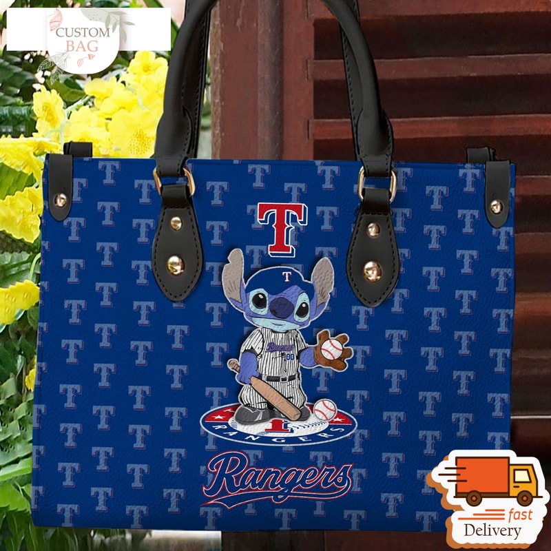 Texas Rangers Stitch Women Leather Hand Bag.jpg