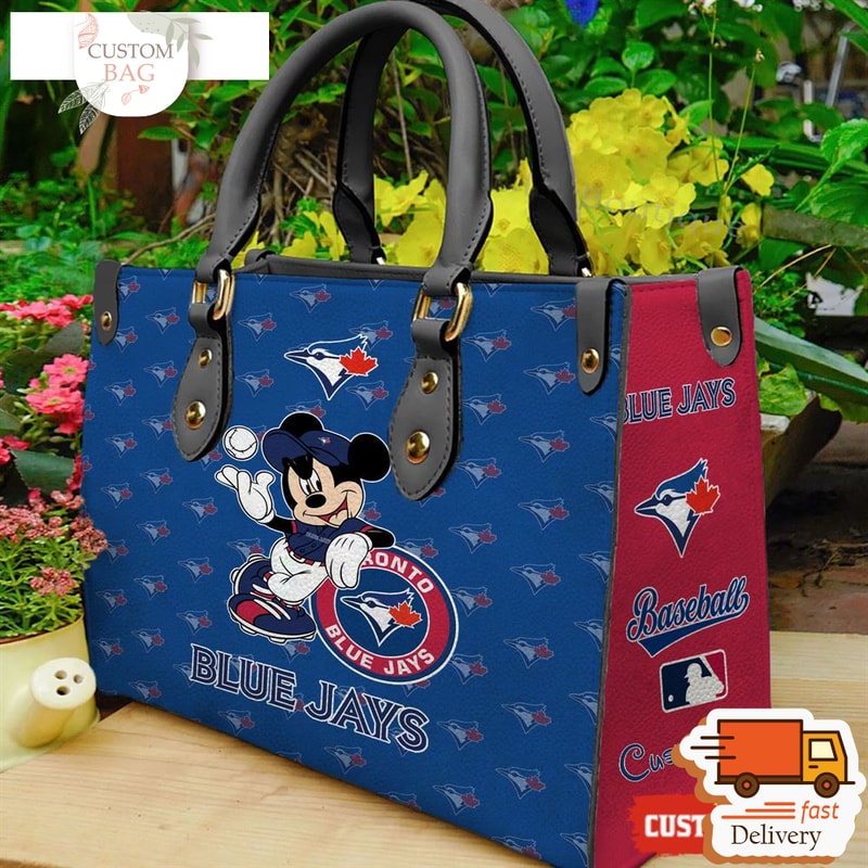 Toronto Blue Jays Mickey Women Leather Hand Bag.jpg