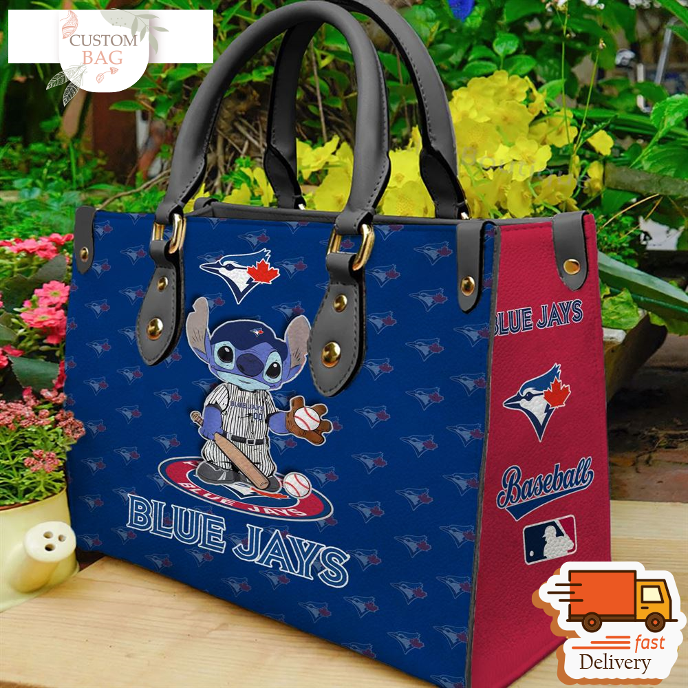 Toronto Blue Jays Stitch Women Leather Hand Bag.jpg