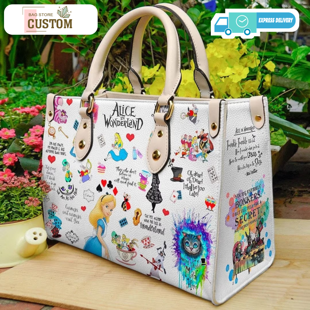 Alice in wonderland bag, Alice in wonderland shoulderbag, Alice in wonderland gifts for women.jpg