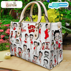 betty boop bag and hand bag, betty boop shirt gift, betty boop pursecustom bag, leather bag, leather bag gift, handbag