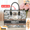 Shih Tzu Dog Leather Handbag for Women, Gift for Her With Custom Name, Shoulder Tote Bag 4.jpg