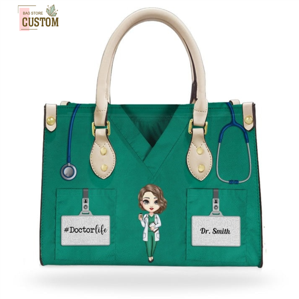 Because Your Life Is Worth My Time - Custom Leather Bag, Handcrafted Personalized Tote, Perfect Everyday Carry, Unique Gift for Him or Her.jpg