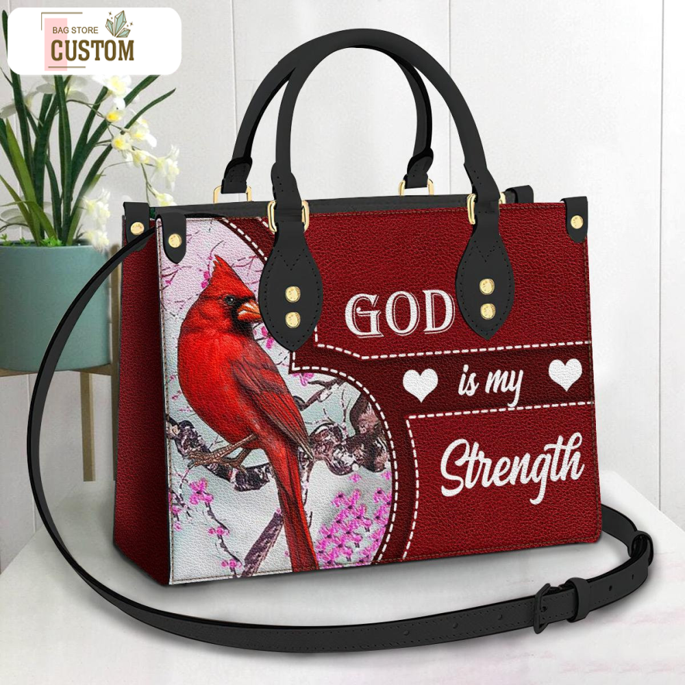 Cardinal Leather Bag, Crossbody Bag, Woman Shoulder Bag, Gift for girlfriend, Shopping Bag TD_HN110502M.jpg