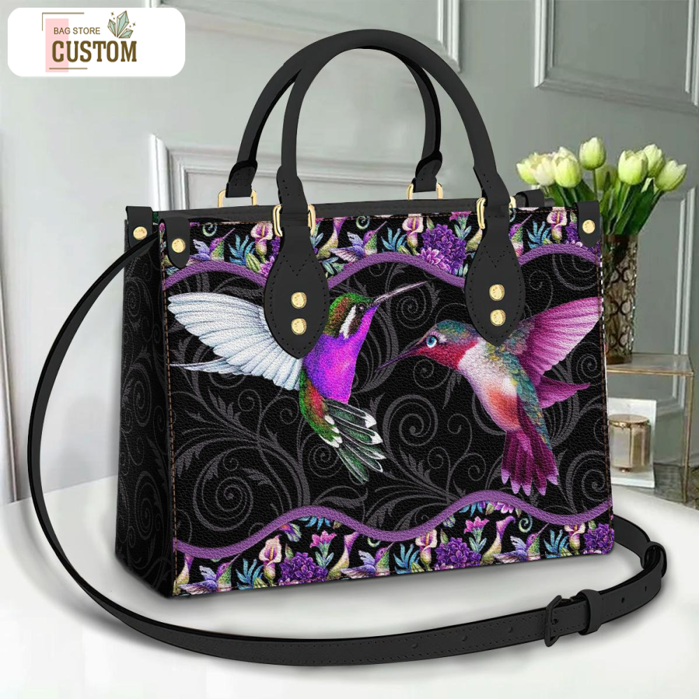 Hummingbird Leather Bag, Crossbody Bag, Woman Shoulder Bag, Gift for girlfriend, Shopping Bag TD_HN130504M.jpg