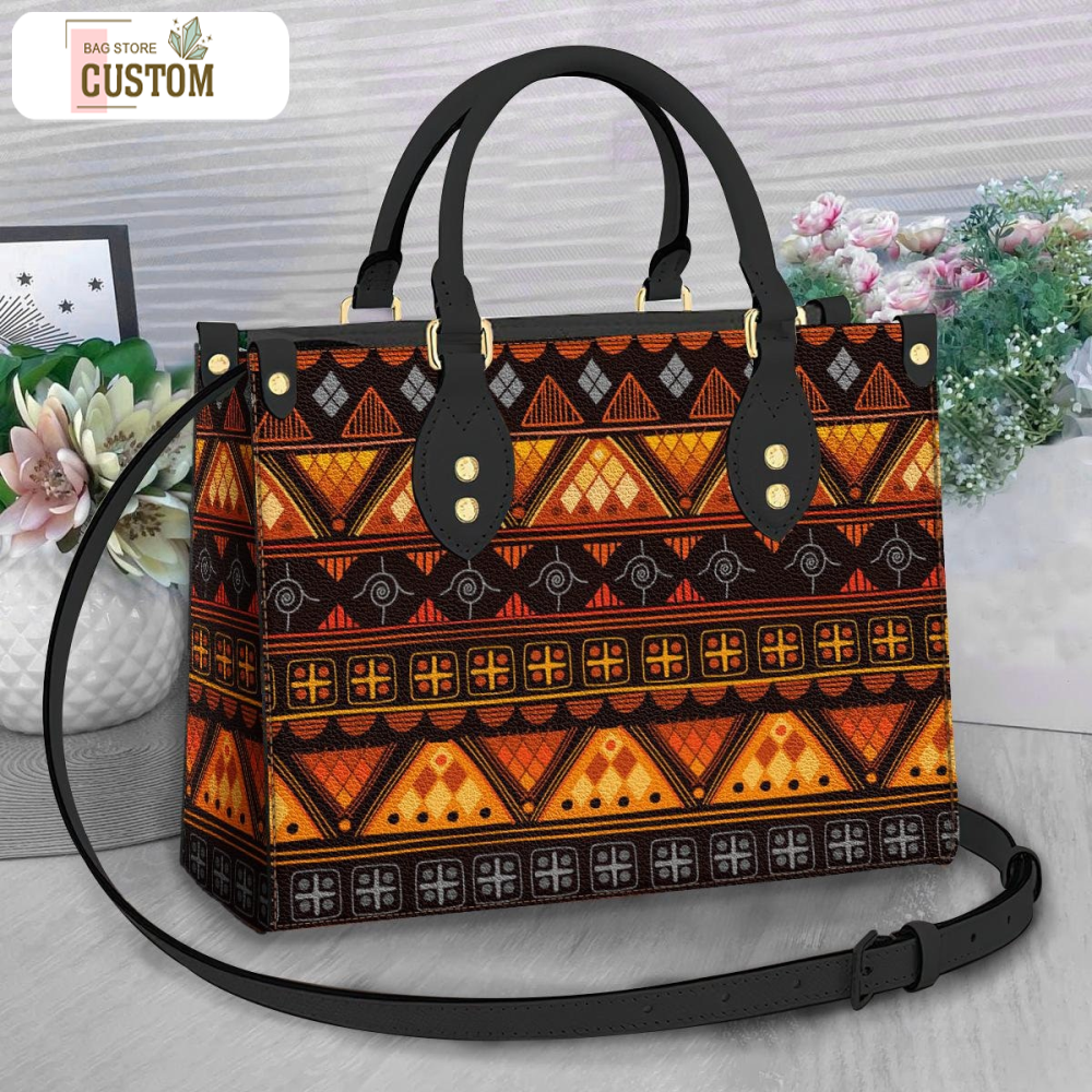 Native American Pattern Leather Bag, Crossbody Bag, Woman Shoulder Bag, Gift for girlfriend, Shopping Bag TD_MT130502D.jpg