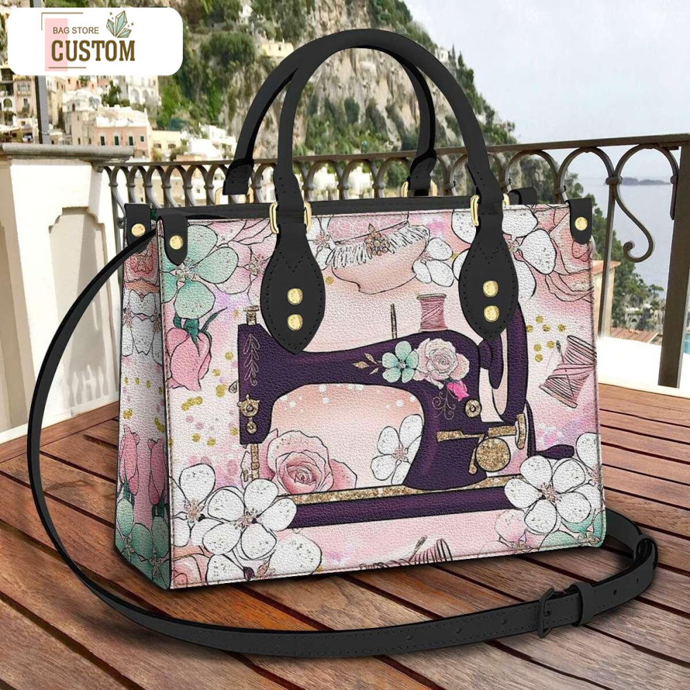 Sewing Time Leather Bag, Crossbody Bag, Woman Shoulder Bag, Gift for girlfriend, Shopping Bag TD_TN120515D.jpg
