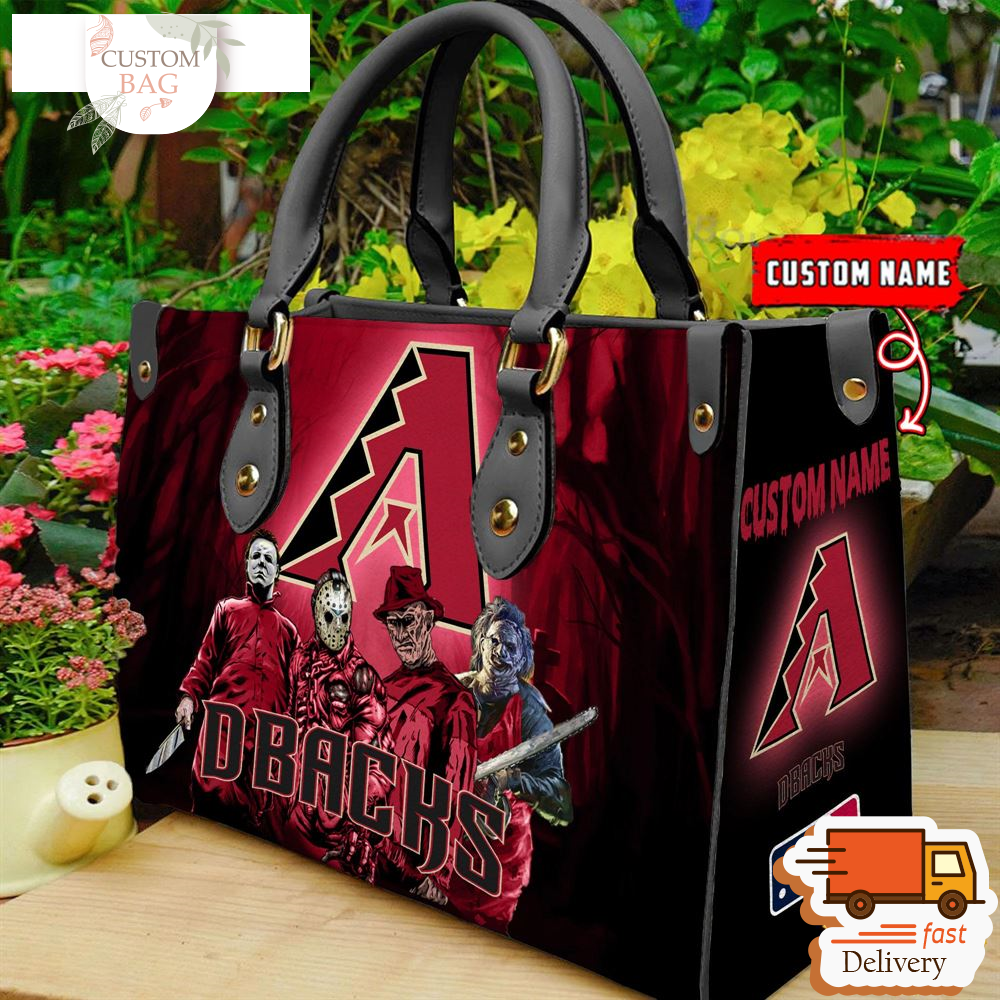 Arizona Diamondbacks MLB Halloween Women Leather Hand Bag.jpg