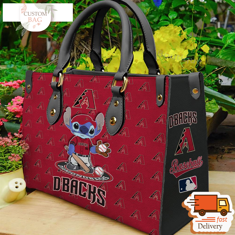 Arizona Diamondbacks Stitch Women Leather Hand Bag.jpg