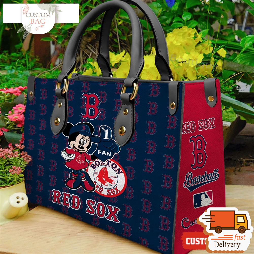 Boston Red Sox Minnie Women Leather Hand Bag.jpg