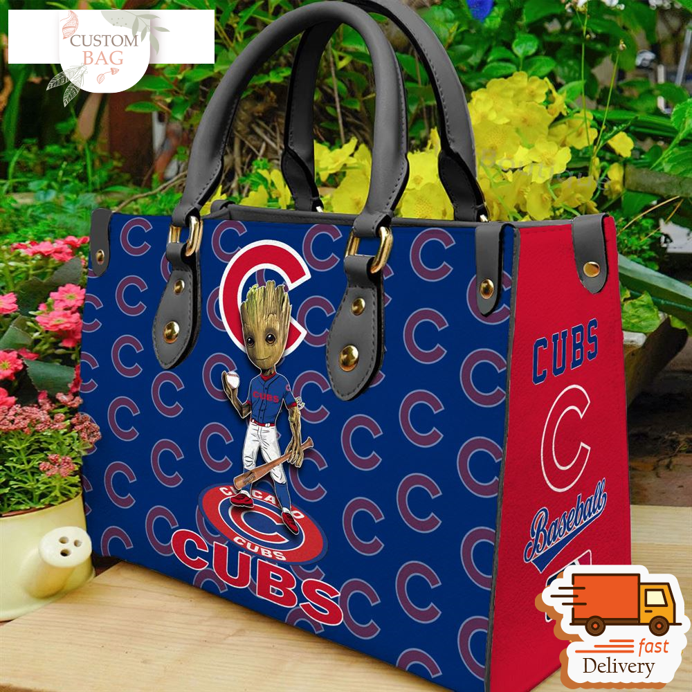 Chicago Cubs Groot Women Leather Hand Bag.jpg