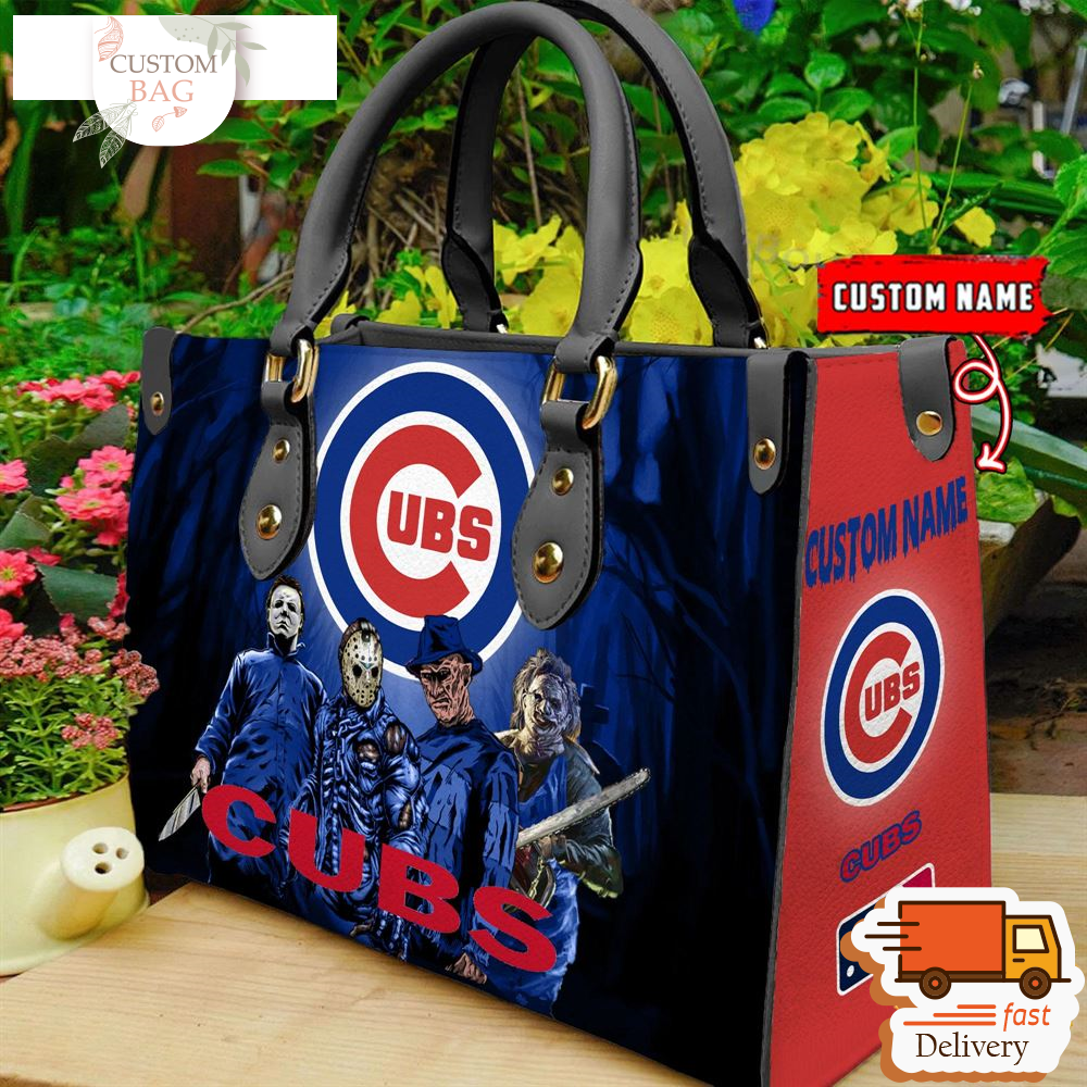 Chicago Cubs MLB Halloween Women Leather Hand Bag.jpg