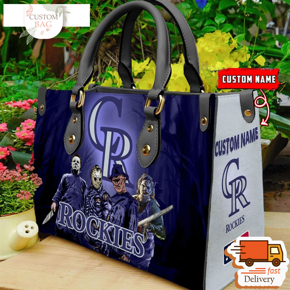 Colorado Rockies MLB Halloween Women Leather Hand Bag.jpg
