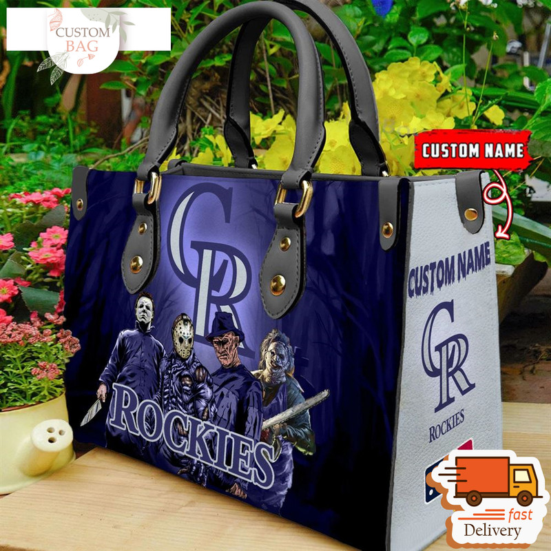 Colorado Rockies MLB Halloween Women Leather Hand Bag.jpg