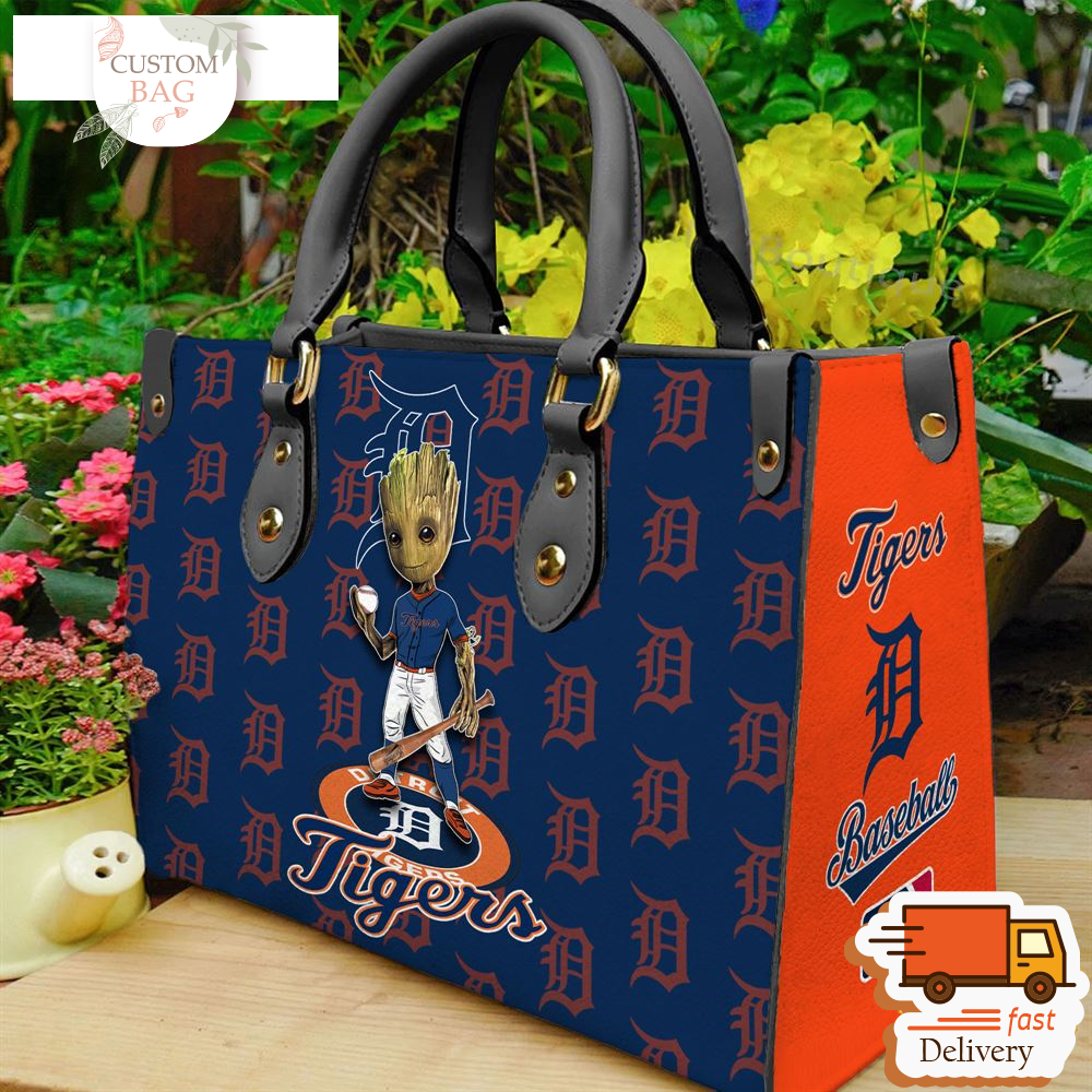 Detroit Tigers Groot Women Leather Hand Bag.jpg