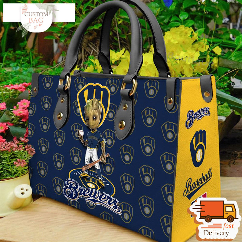 Milwaukee Brewers Groot Women Leather Hand Bag.jpg