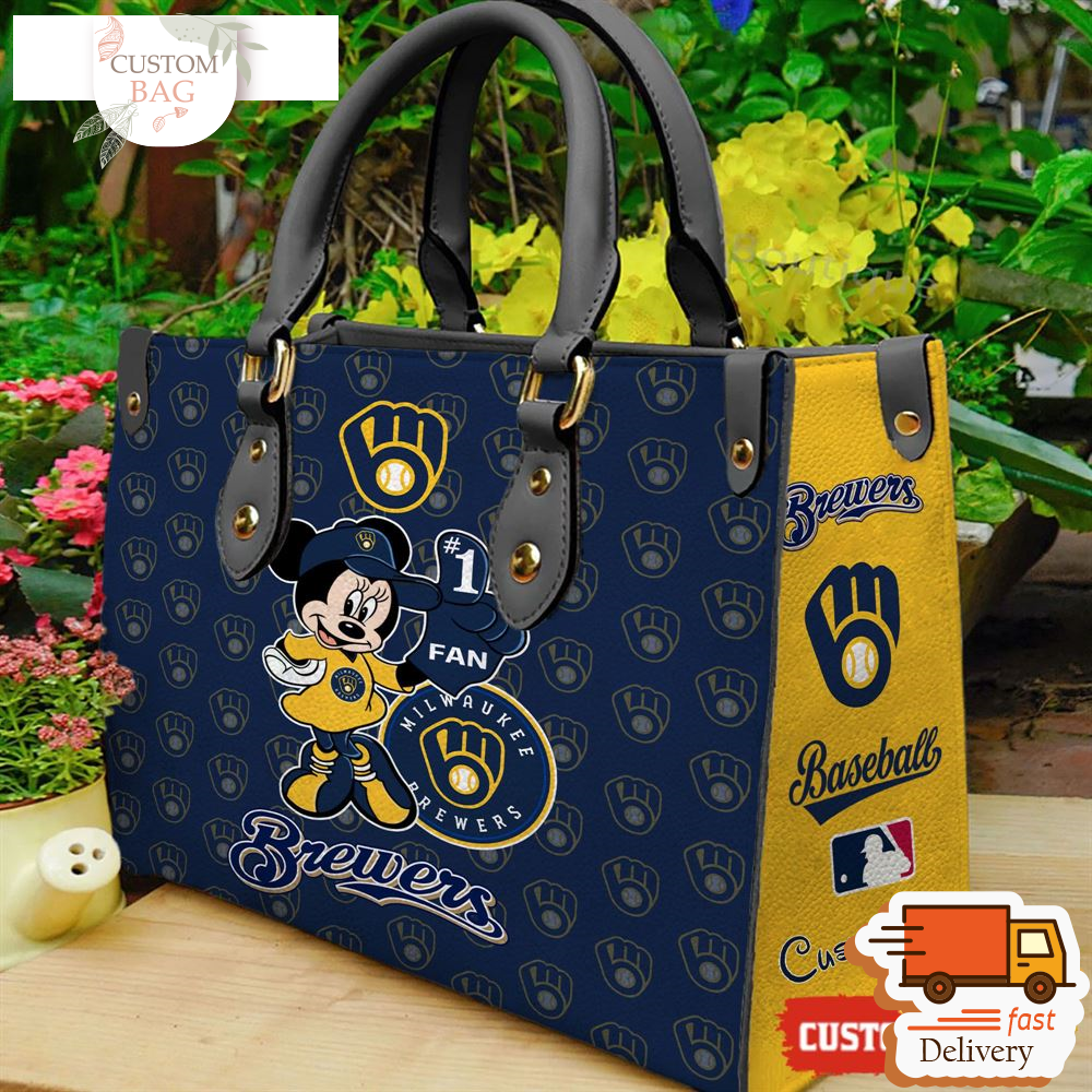 Milwaukee Brewers Minnie Women Leather Hand Bag.jpg