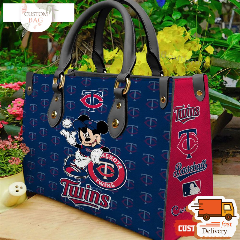 Minnesota Twins Mickey Women Leather Hand Bag.jpg