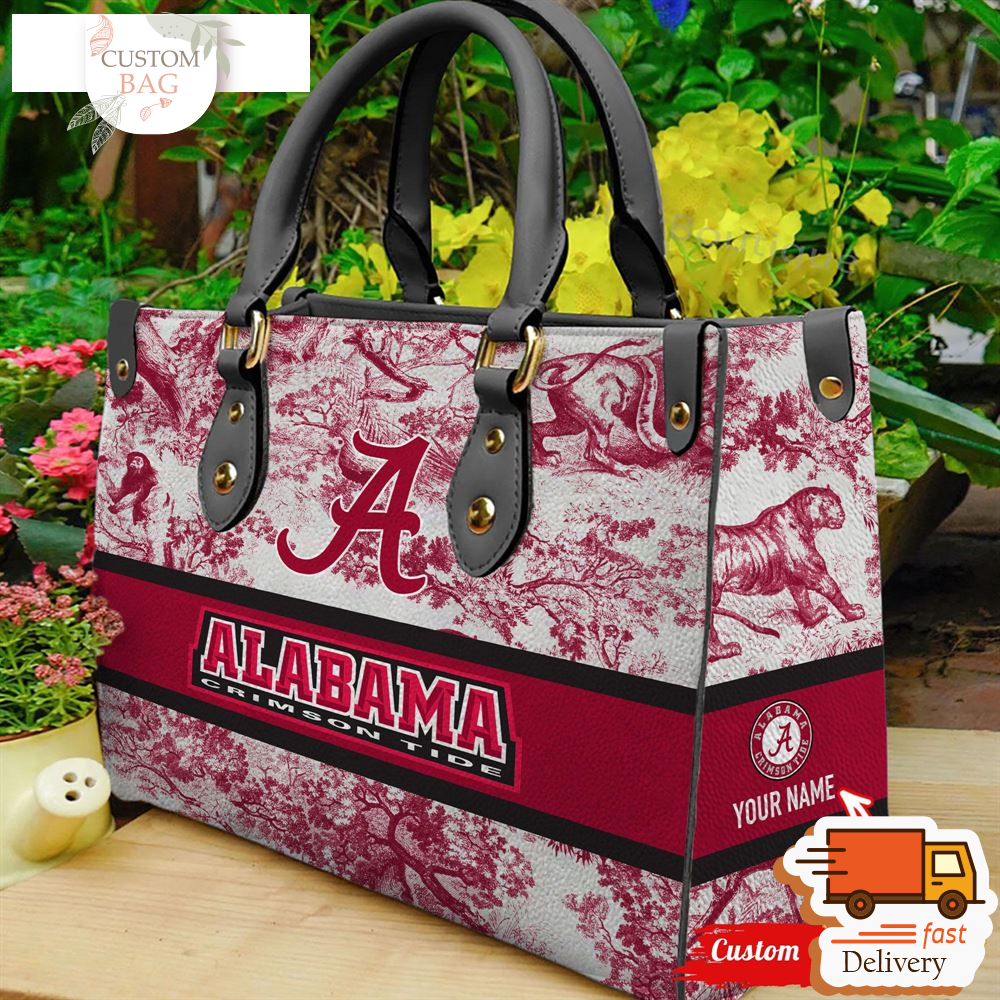 NCAA Alabama Crimson Tide Women Leather Hand Bag.jpg