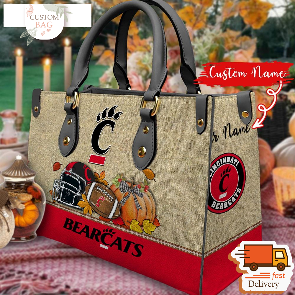 NCAA Cincinnati Bearcats Autumn Women Leather Bag.jpg