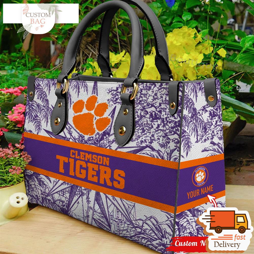 NCAA Clemson Tigers Women Leather HandBag.jpg