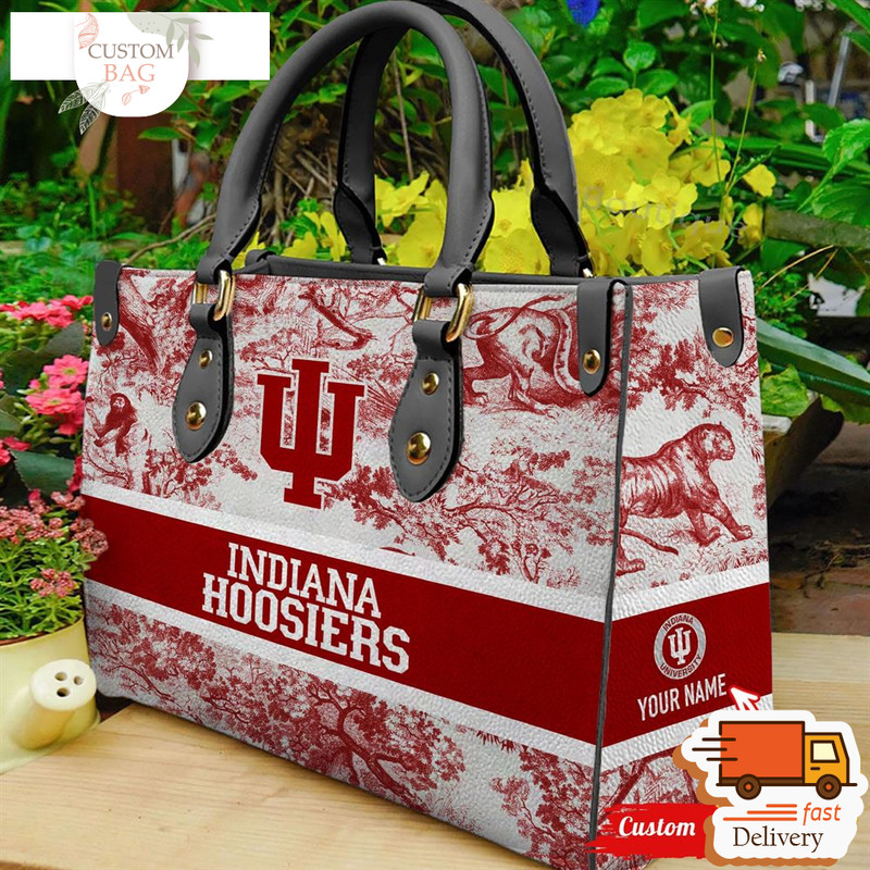 NCAA Indiana Hoosiers Women Leather Hand Bag.jpg