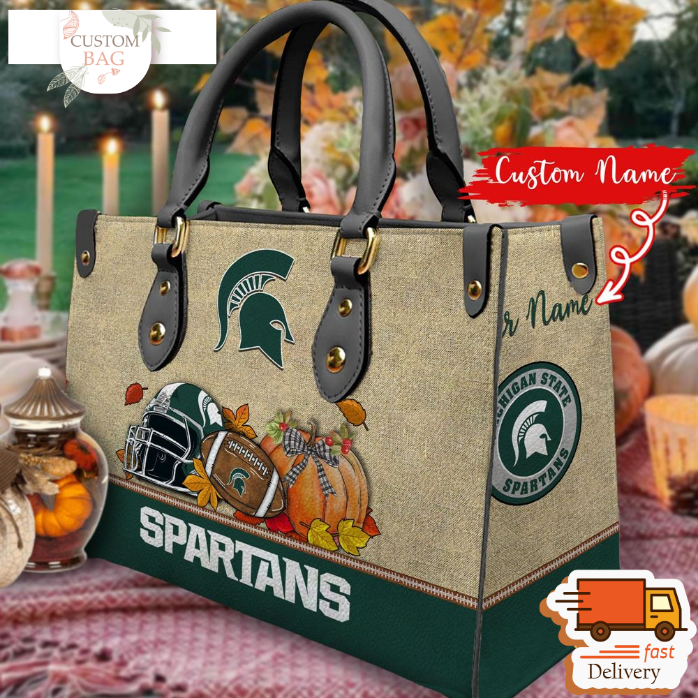 NCAA Michigan State Spartans Autumn Women Leather Bag.jpg